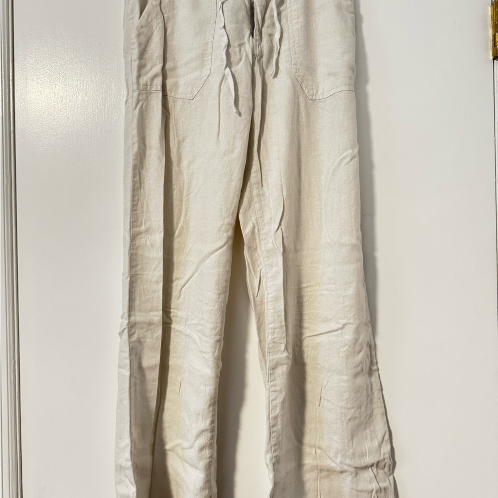 Just Living white linen pants